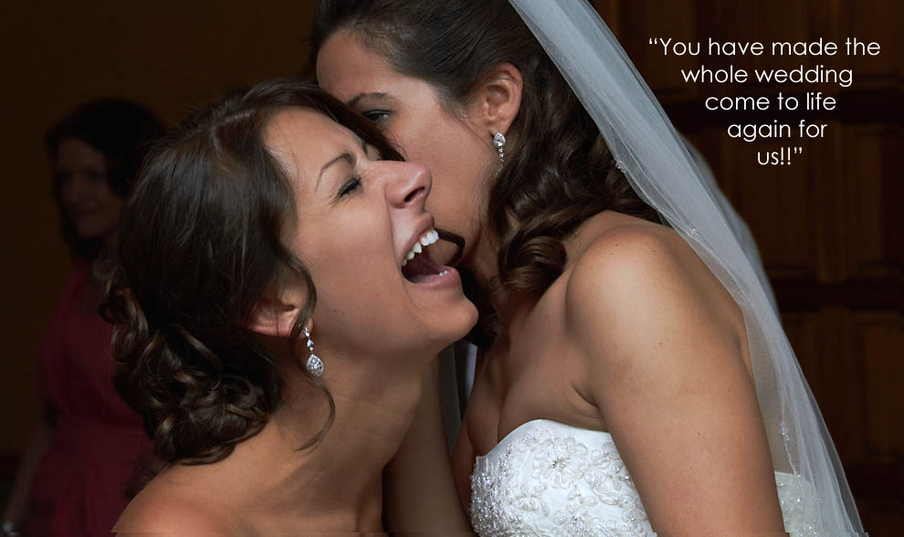 picture of bride and bridesmaid dancing at wedding reception